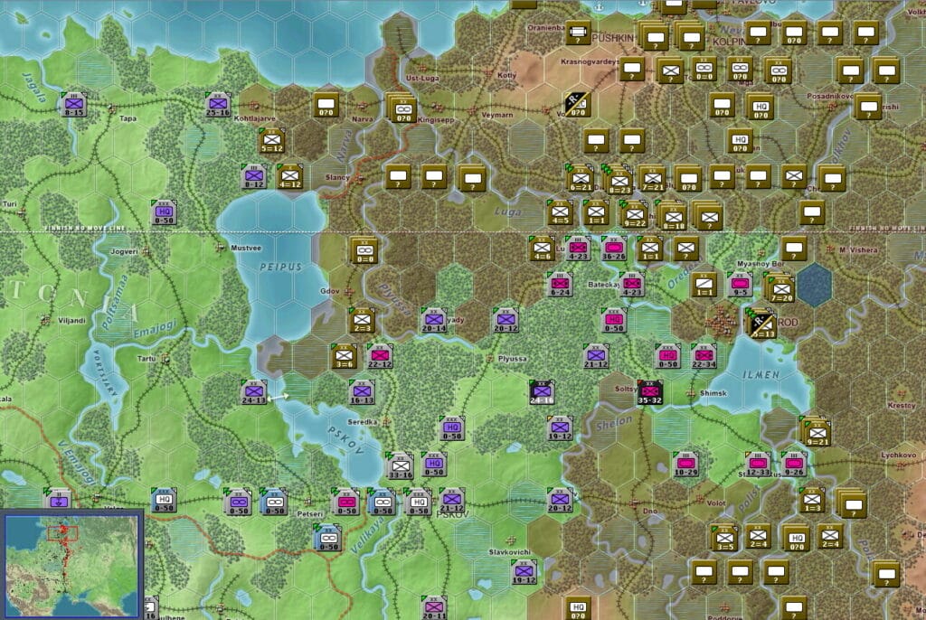soviet defences wite turn 7 in Lenignrad