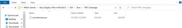 wite 2 saves Folder location for WitE2 saves